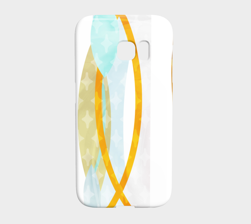Del 489A Side By Side Green And Yellow Device Case - deloresartcanada