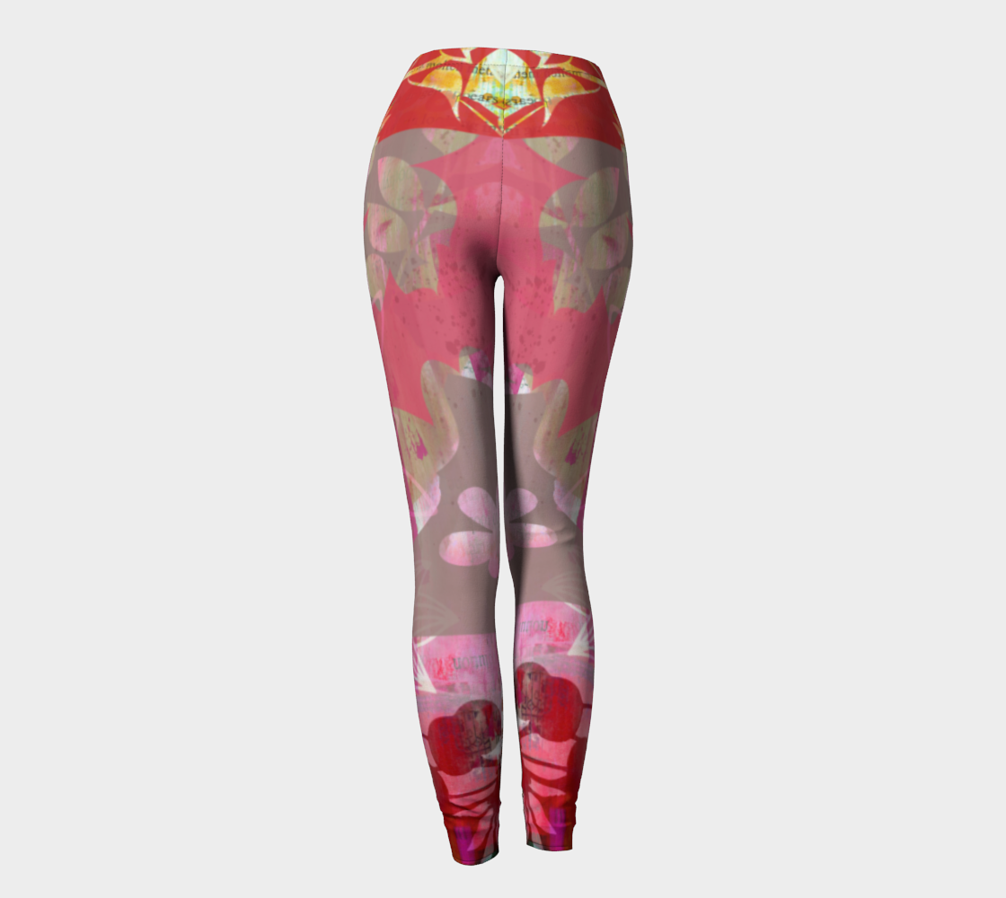 Flourish Collage Leggings by Deloresart - deloresartcanada