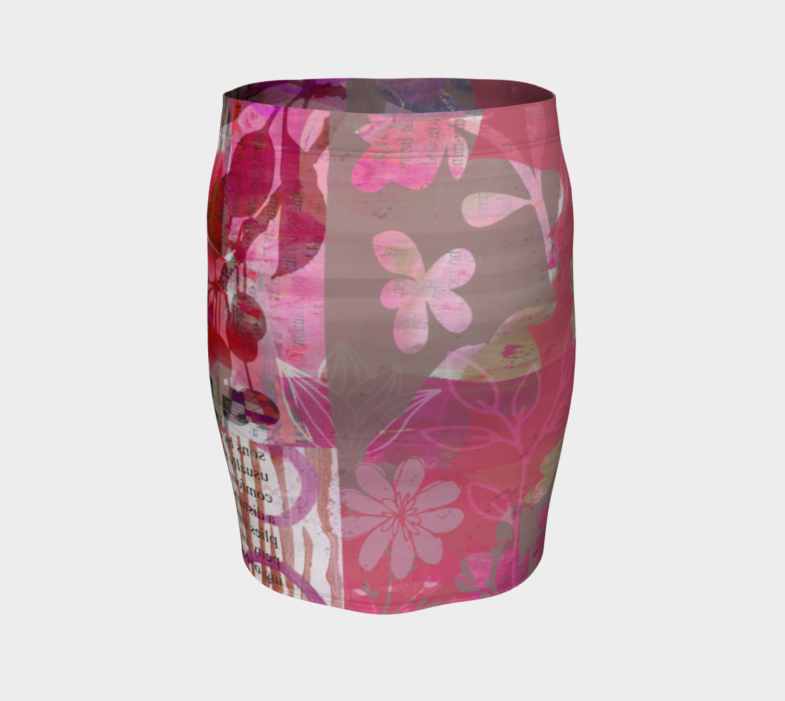 Flourish Fitted Skirt by Deloresart - deloresartcanada