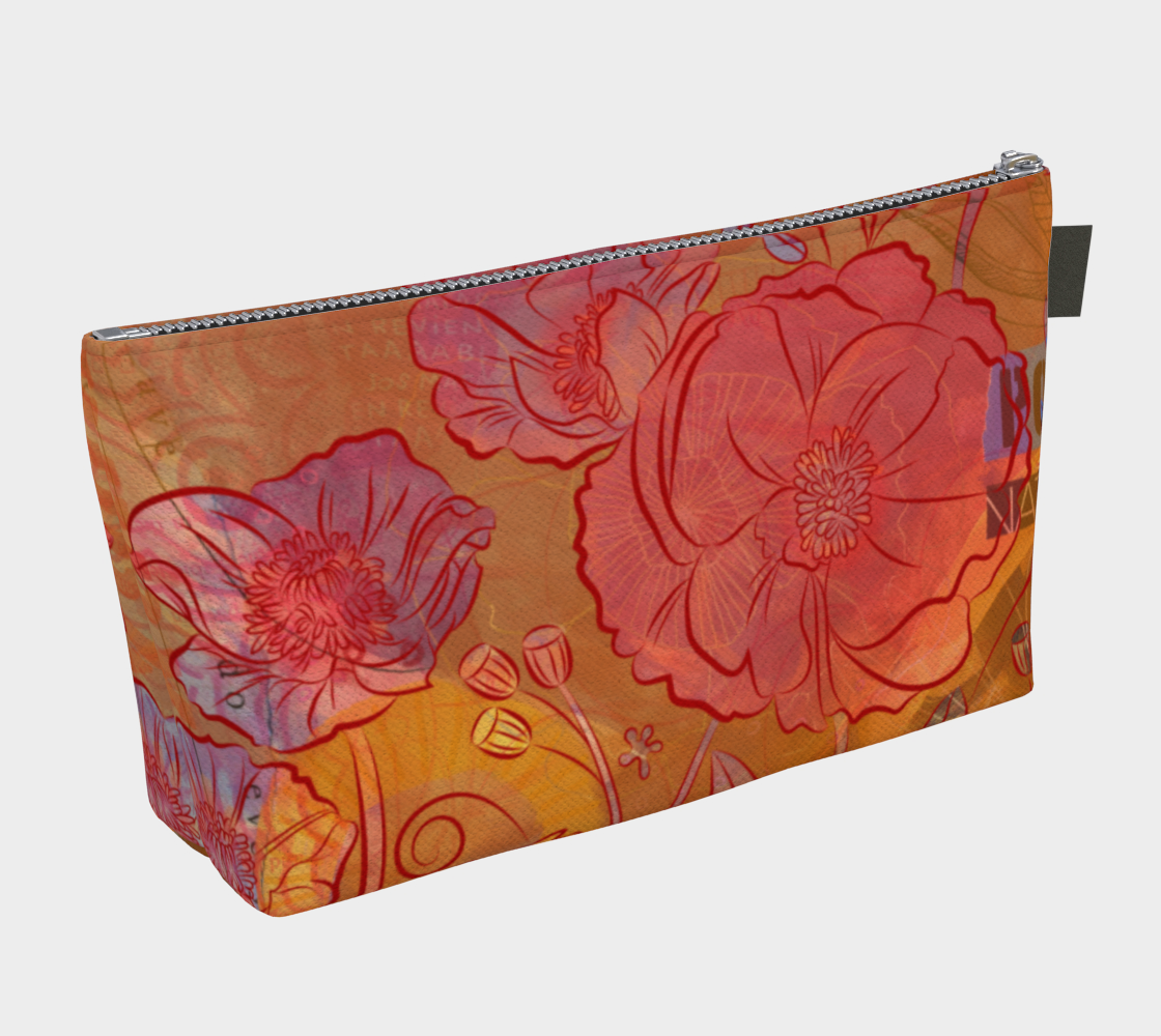 Poppy Party Makeup Bag - deloresartcanada