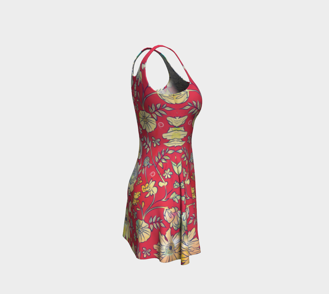 Francella Red Dress by Deloresart
