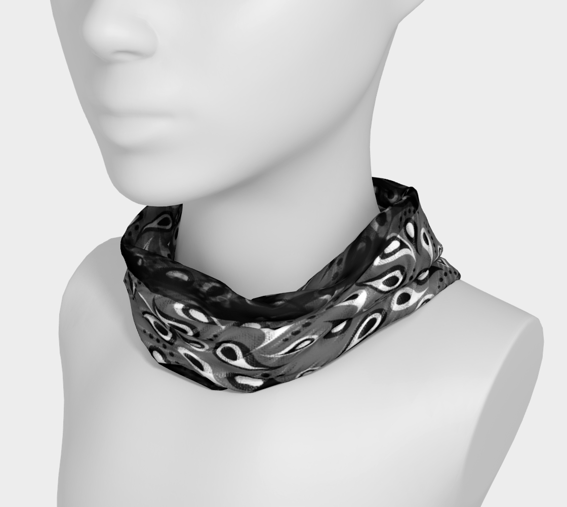 Bittermelon Paisley Headband in Black - deloresartcanada