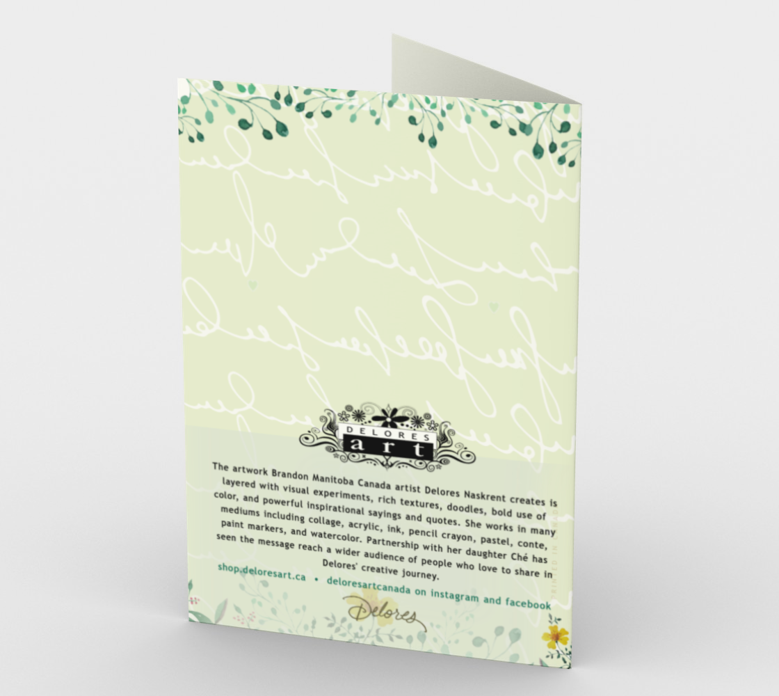 1276 Kind Words Card by Deloresart - deloresartcanada