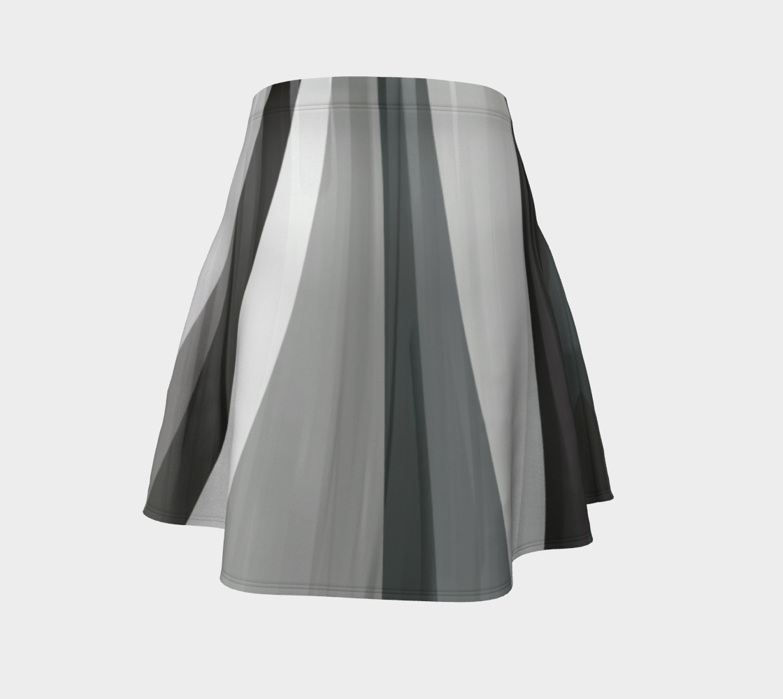 Bleached Beachwoord Grayscale Skirt by Deloresart