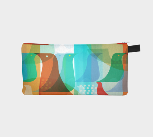 Birds of a Feather Pencil Case by Deloresart - deloresartcanada