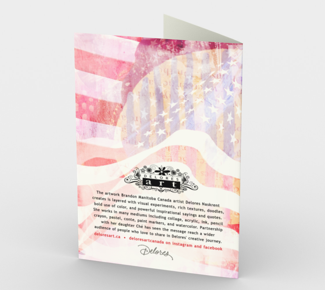 1390 It Doesn't Matter Where You Are, I'm Yours Card by Deloresart - deloresartcanada