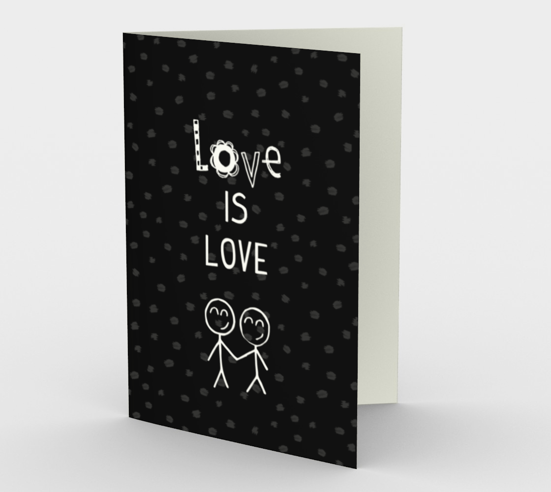 1404 Love Is Love Card by Deloresart - deloresartcanada