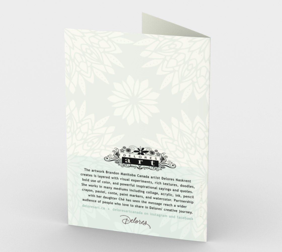 1402 No Act of Kindness Is Ever Wasted Card by Deloresart - deloresartcanada