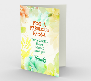 1132.Mom, You're Fabulous  Card by DeloresArt