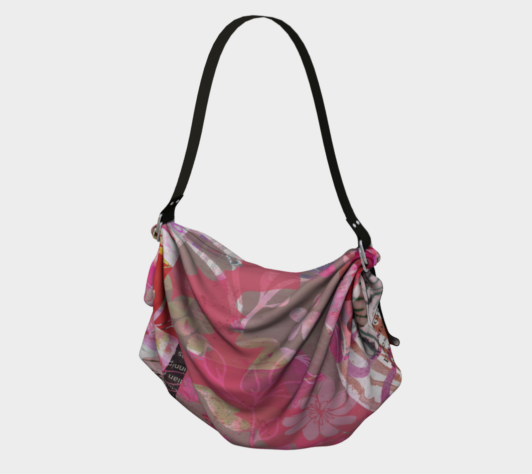 Flourish Red Origami Tote by Deloresart - deloresartcanada