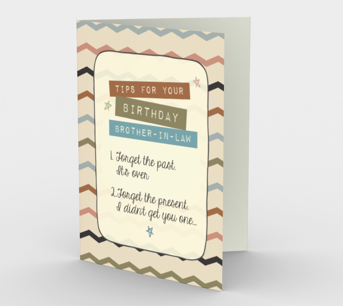 1282. Tips For Your Bday/Brother-in-Law  Card by DeloresArt