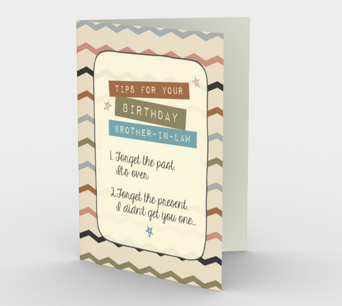 1282. Tips For Your Bday/Brother-in-Law  Card by DeloresArt