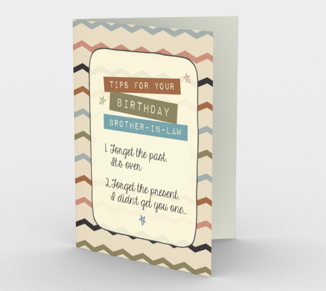 1282. Tips For Your Bday/Brother-in-Law  Card by DeloresArt