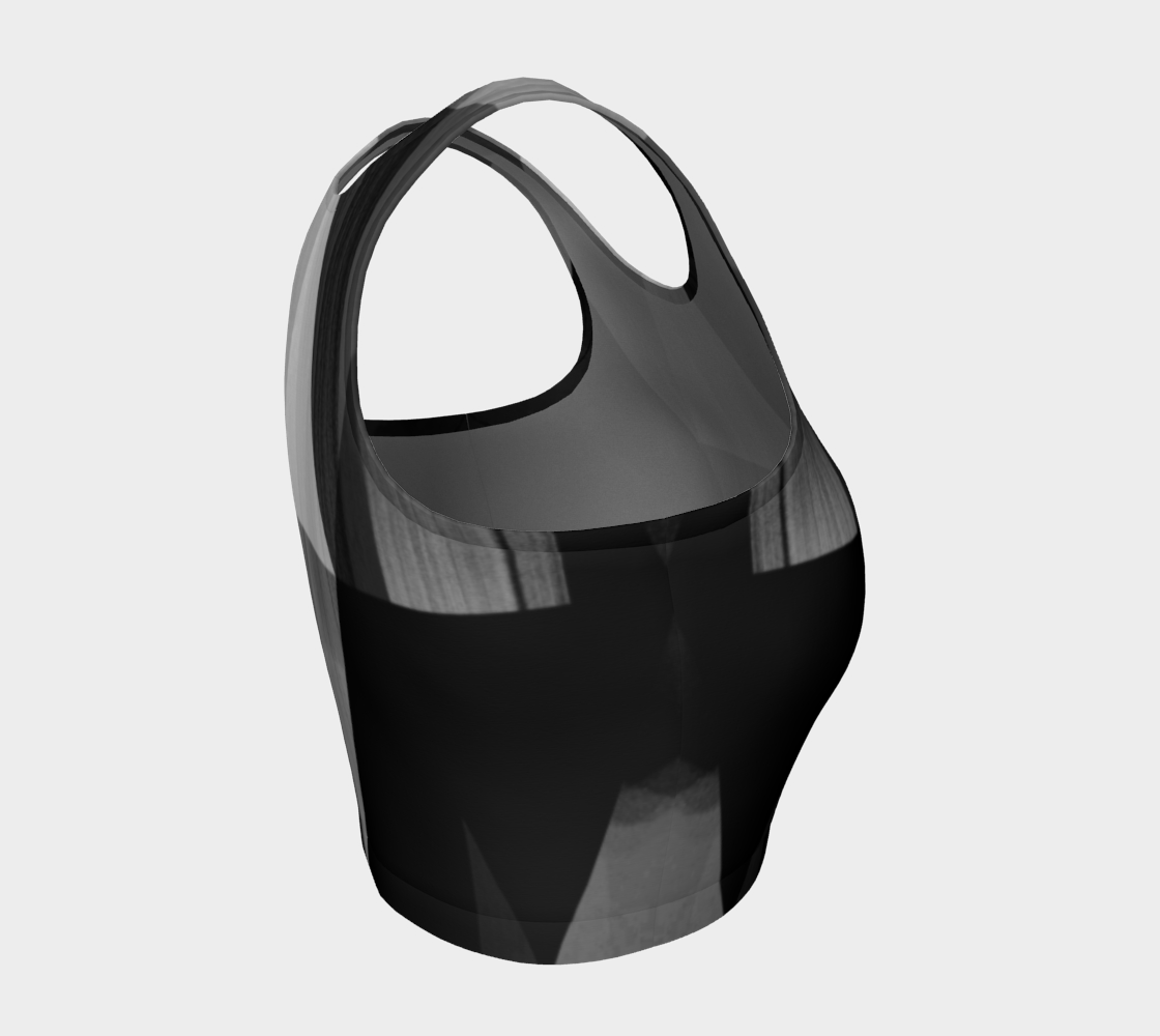 Unhinged Black Crop Top by Deloresart - deloresartcanada