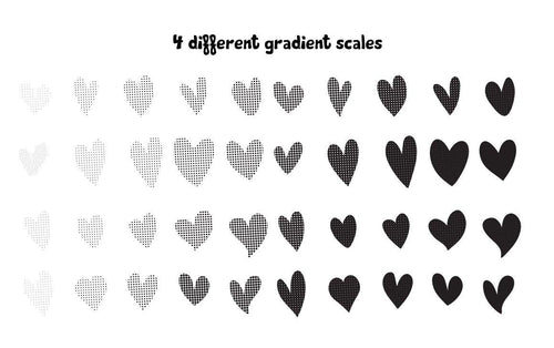 Volume 20 Halftone Hearts Assortment - deloresartcanada