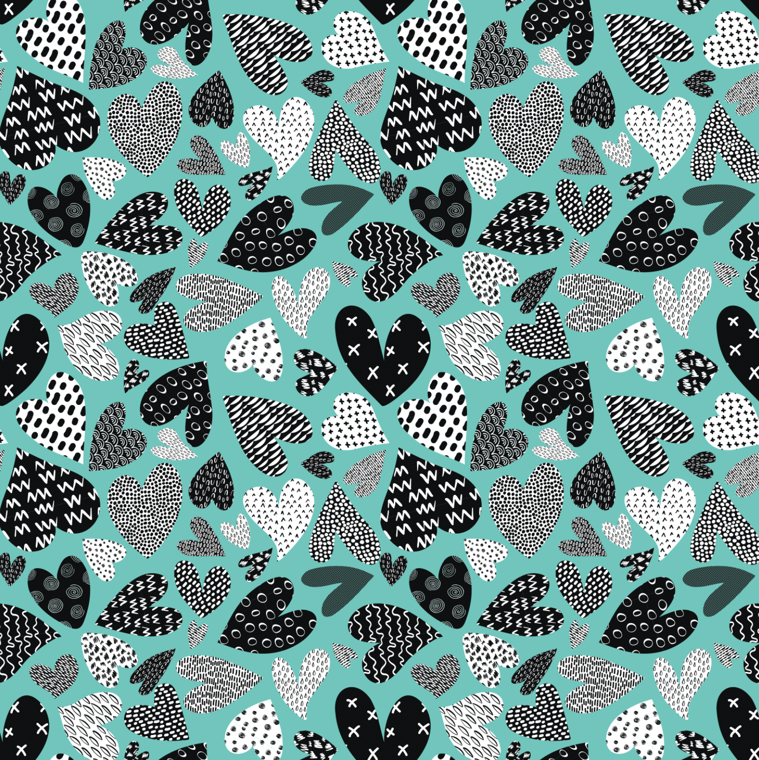 Volume 19 - Hearts Pattern Assortment - deloresartcanada