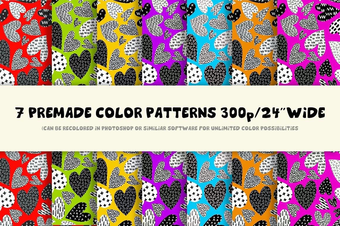 Volume 19 - Hearts Pattern Assortment - deloresartcanada